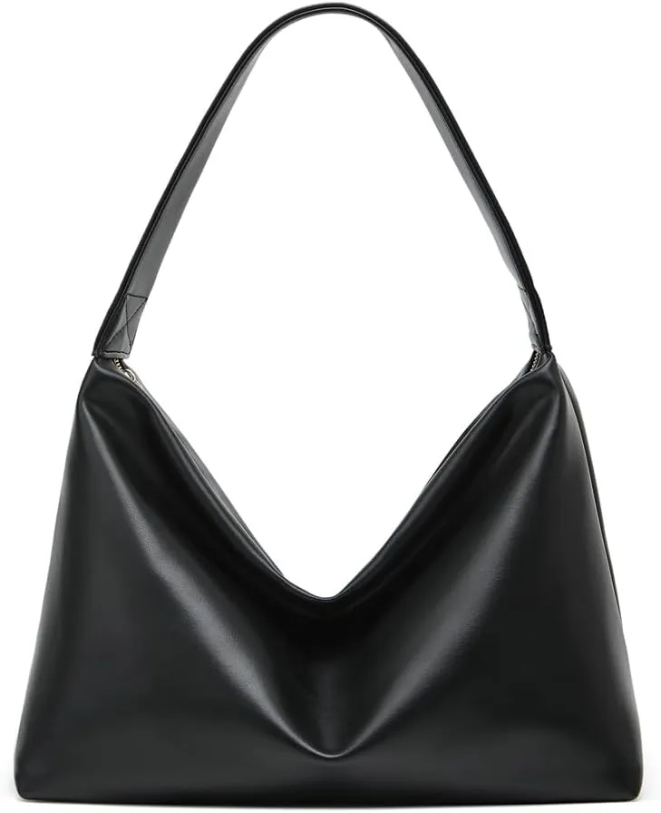 Slouchy Hobo Purses Women 2025 Trendy Spring Soft PU Leather Shoulder Bag Satchel Tote Handbags Travel Work Purse
