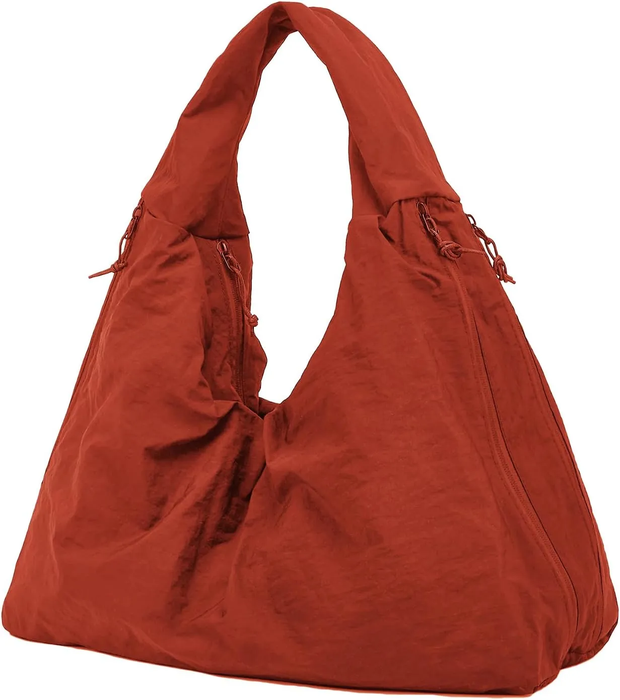 Slouchy Nylon Hobo Bags Women Underarm Shoulder Bag Crescent Crossbody Purses Trendy Large Travel Beach Tote Handbag