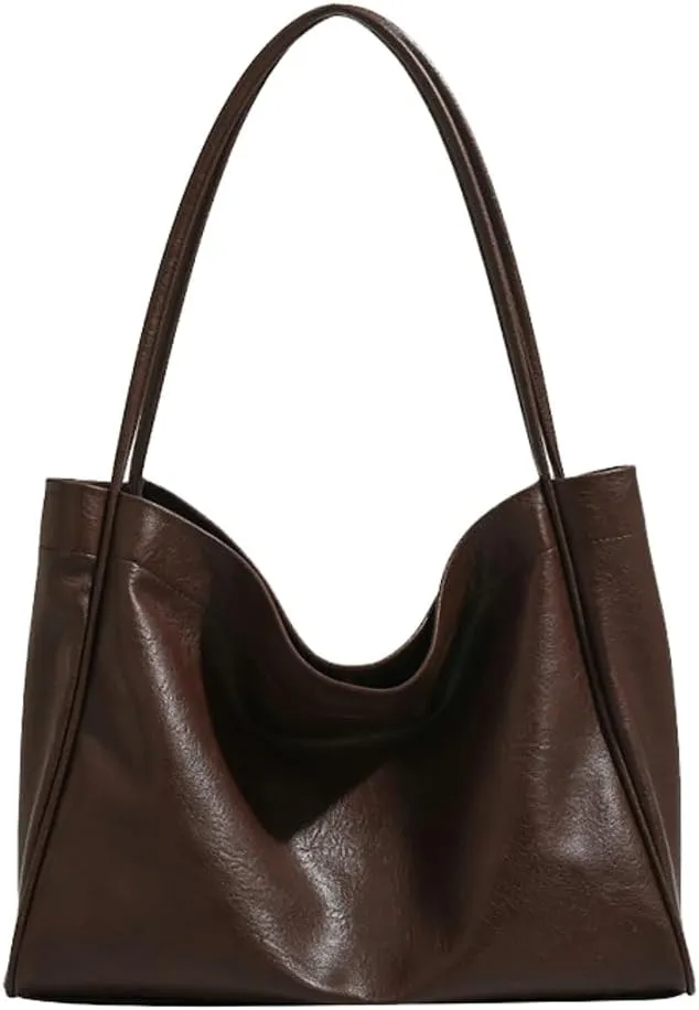 Slouchy Tote Bags for Women Retro Shoulder Bag Casual Hobo Purse Large Travel Bag Gym Bag Purse for Travel Business Work