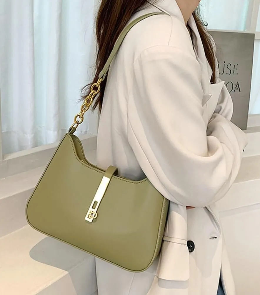 Small 2025 Fashion Hobo Tote Casual Shoulder Vegan Leather Top-Handle Satchel Handbag Purse for Women's Daily Style