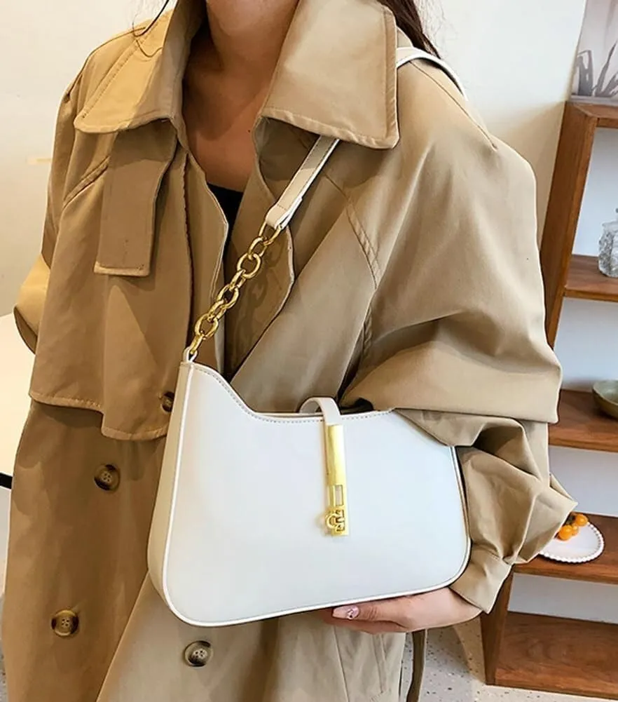 Small 2025 Fashion Hobo Tote Casual Shoulder Vegan Leather Top-Handle Satchel Handbag Purse for Women's Daily Style