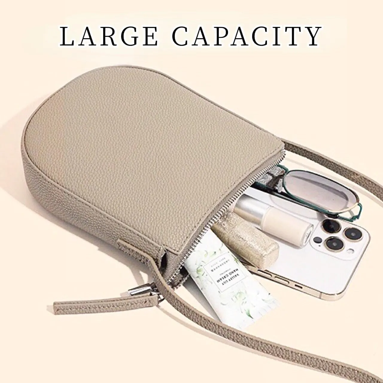 Small Classic Sling Bag for Women and Men Crossbody Bags Mini Lightweight Genuine Leather Office Daily Travel Essentials