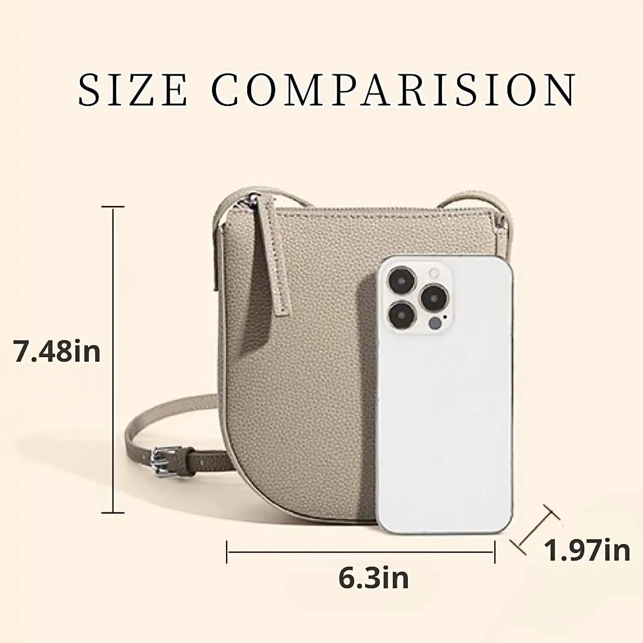 Small Classic Sling Bag for Women and Men Crossbody Bags Mini Lightweight Genuine Leather Office Daily Travel Essentials