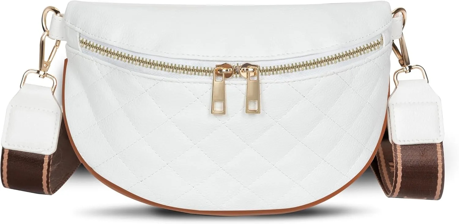 Small Crossbody Bags for Women Stylish Fanny Pack and Waist Belt Purse with Sling Shoulder Design, Adjustable Strap for Travel and Casual Walking
