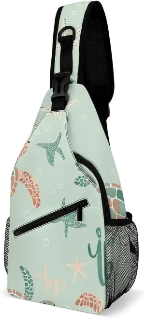 Small Crossbody Sling Backpack Bright Light Yellow Chest Bags for Traveling Chest Fashion Shoulder Bag