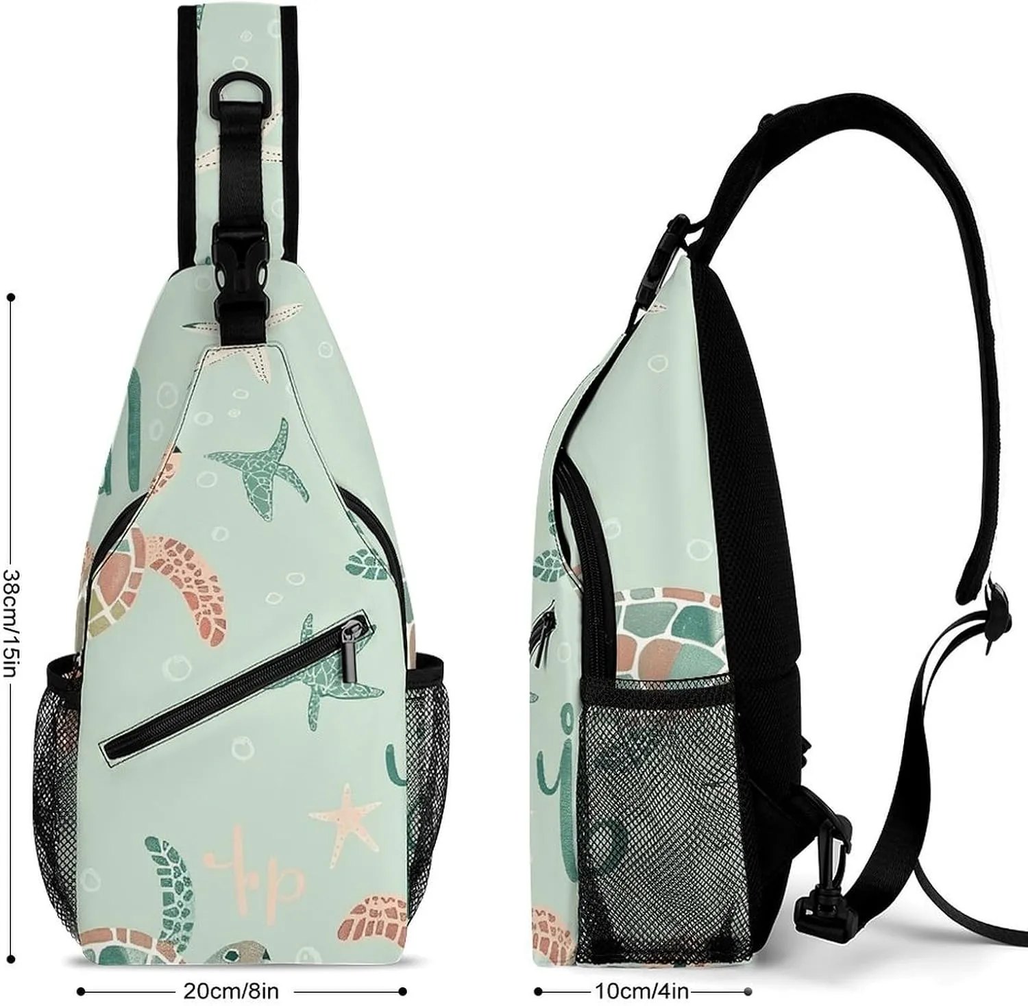 Small Crossbody Sling Backpack Bright Light Yellow Chest Bags for Traveling Chest Fashion Shoulder Bag