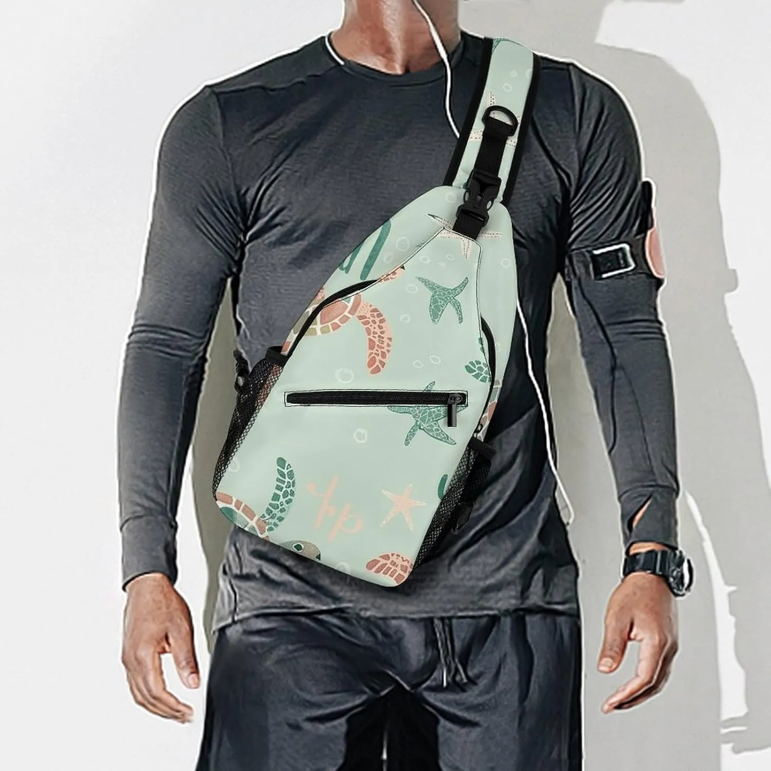 Small Crossbody Sling Backpack Bright Light Yellow Chest Bags for Traveling Chest Fashion Shoulder Bag