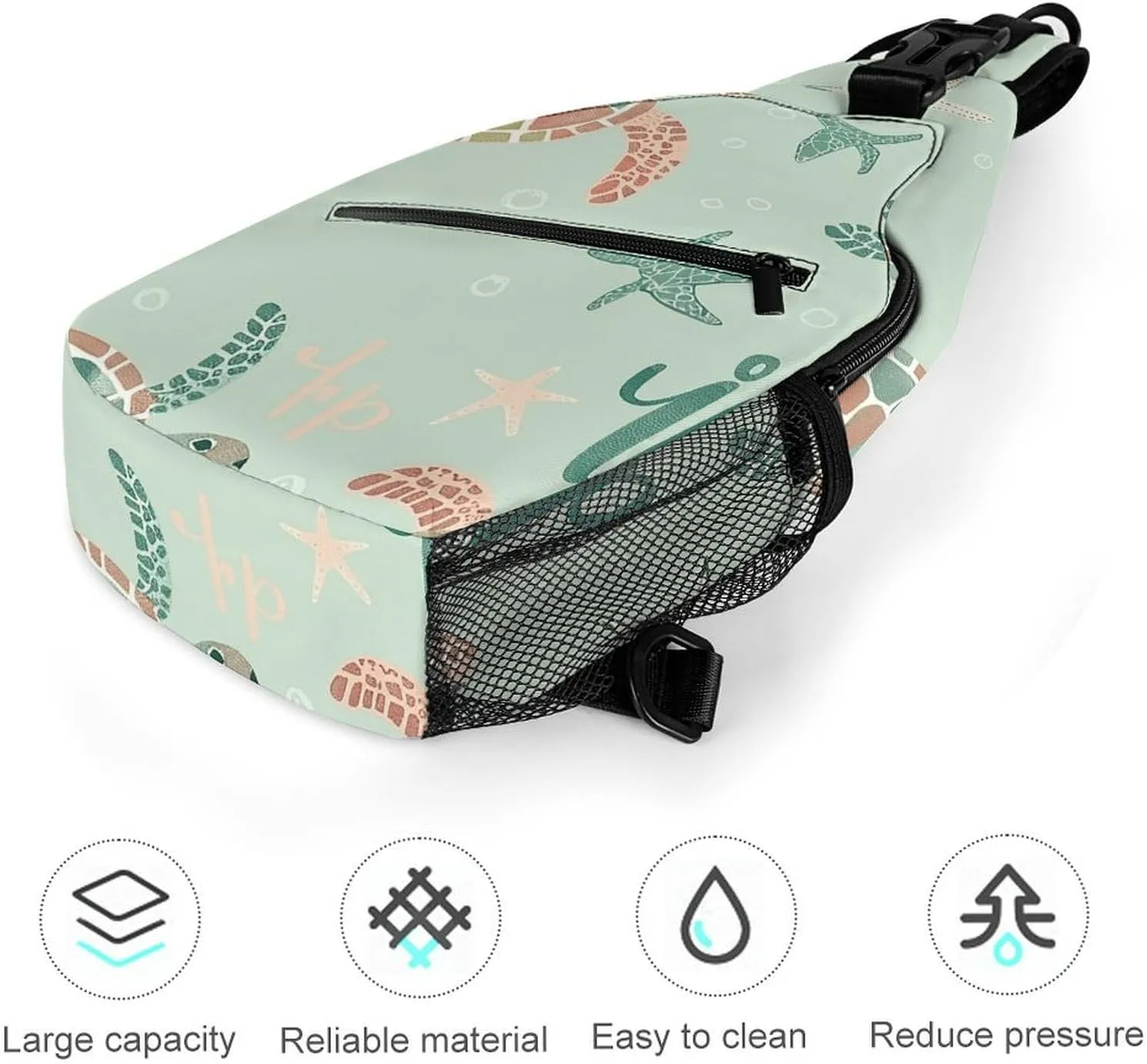 Small Crossbody Sling Backpack Bright Light Yellow Chest Bags for Traveling Chest Fashion Shoulder Bag