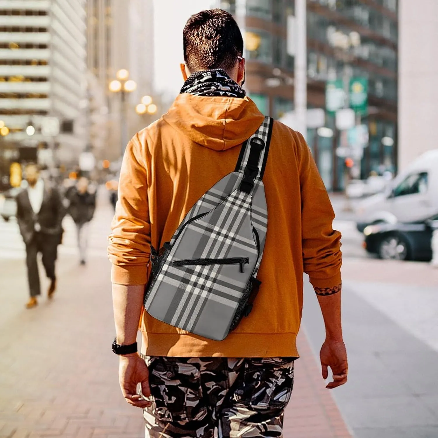 Small Crossbody Sling Backpack Dark And Light Colors Chest Bags for Traveling Chest Fashion Shoulder Bag
