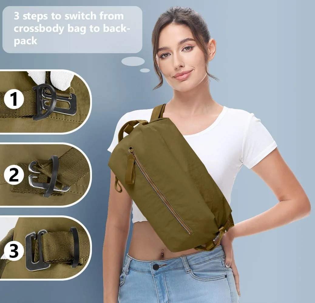 Small Gym Bag for women men, Stylish Compact Sports Bag, Small Duffle Bag Crossbody Bags for women men, Suitable For Gym Work Fitness Travel, 3 in 1 Duffle Bags