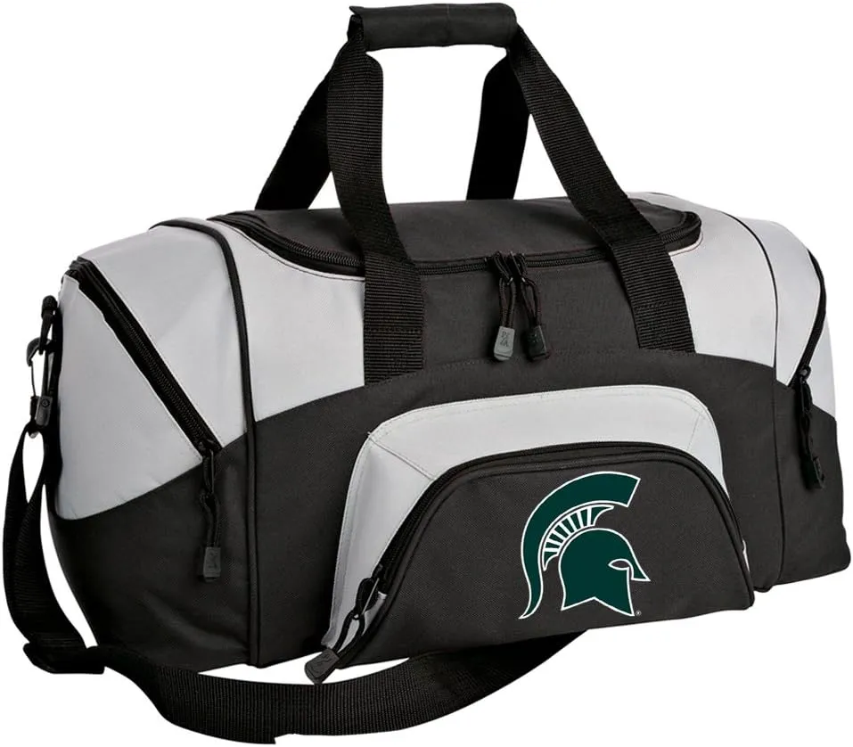 SMALL Michigan State Duffel Bag Michigan State University Gym Bags or Carryon Suitcase