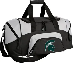 SMALL Michigan State Duffel Bag Michigan State University Gym Bags or Carryon Suitcase