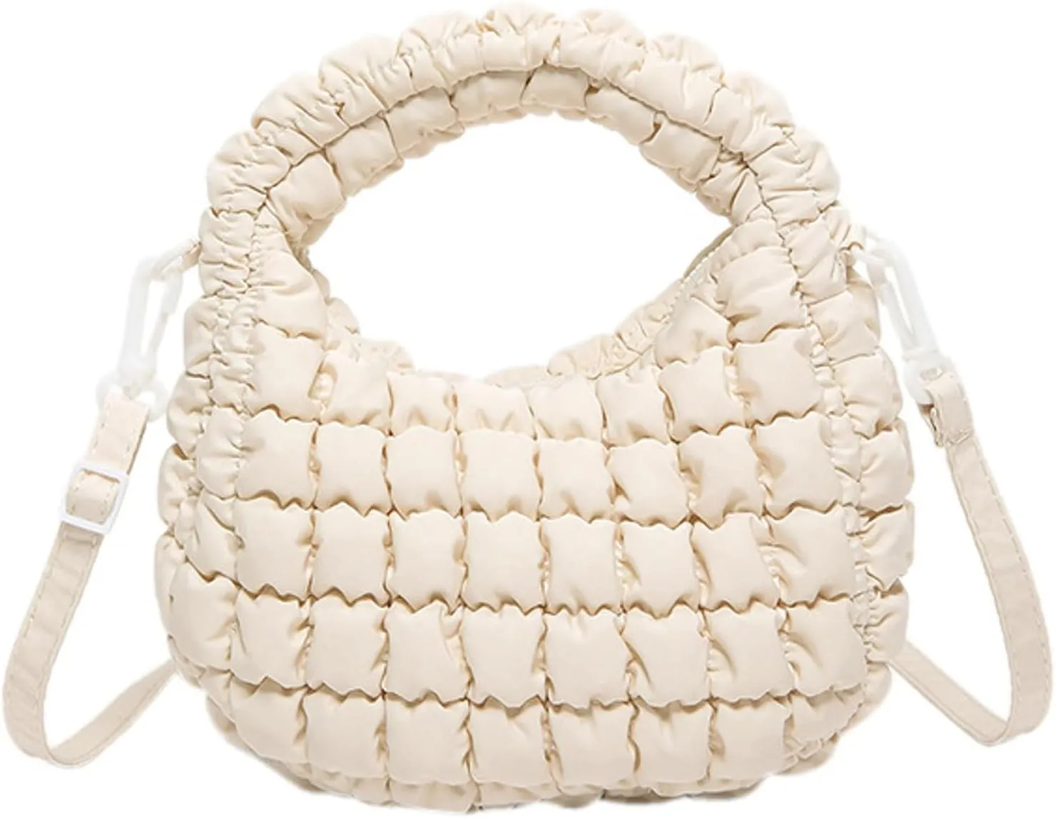 Small Puffer Quilted Shoulder Purse Women 2025 Crossbody Bag Bubble Mini Tote Bag Nylon Handbag Pad Soft Handbag
