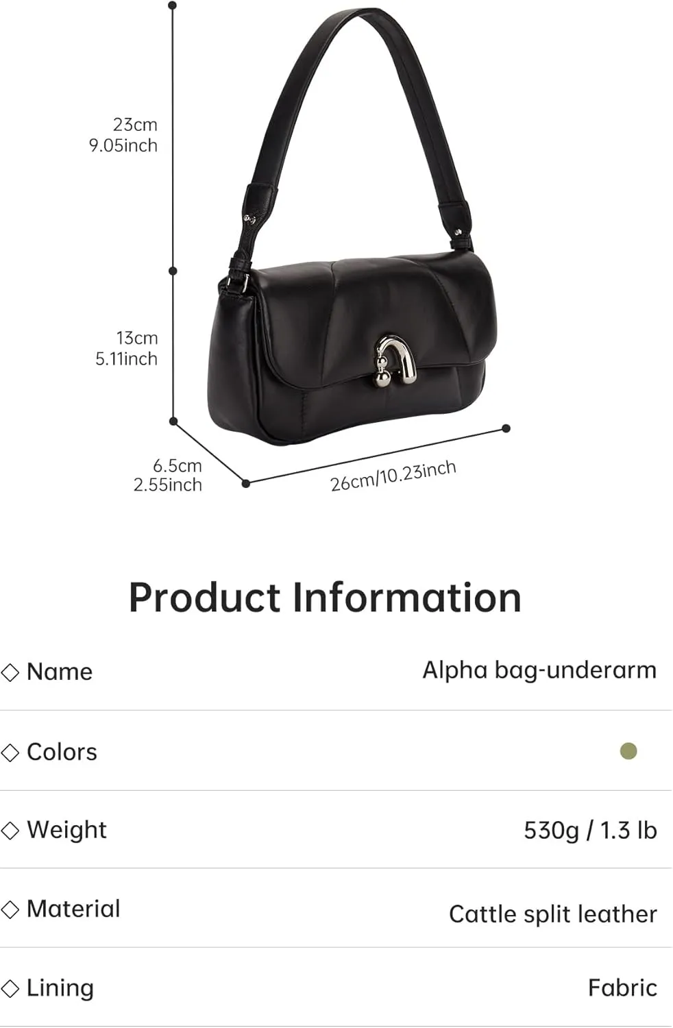 Small Quilted Crossbody Bags for Women, Designer Calfskin Leather Handbag Purse with Removable Strap, Alpha Bag