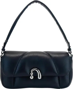 Small Quilted Crossbody Bags for Women, Designer Calfskin Leather Handbag Purse with Removable Strap, Alpha Bag