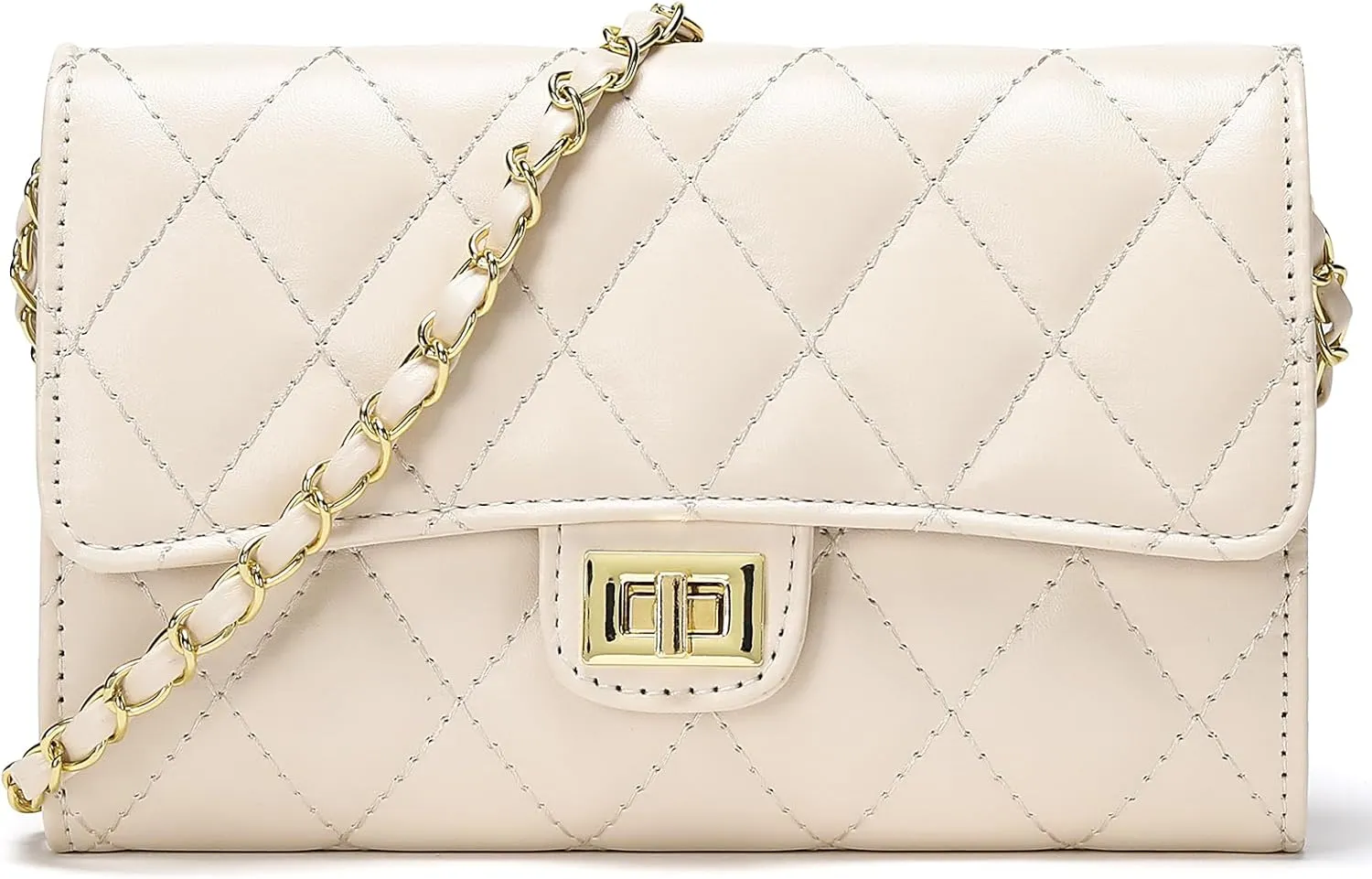 Small Quilted Crossbody Bags for Women Trendy Ladies Shoulder Bag Satchel HandBag Mini Purse Women