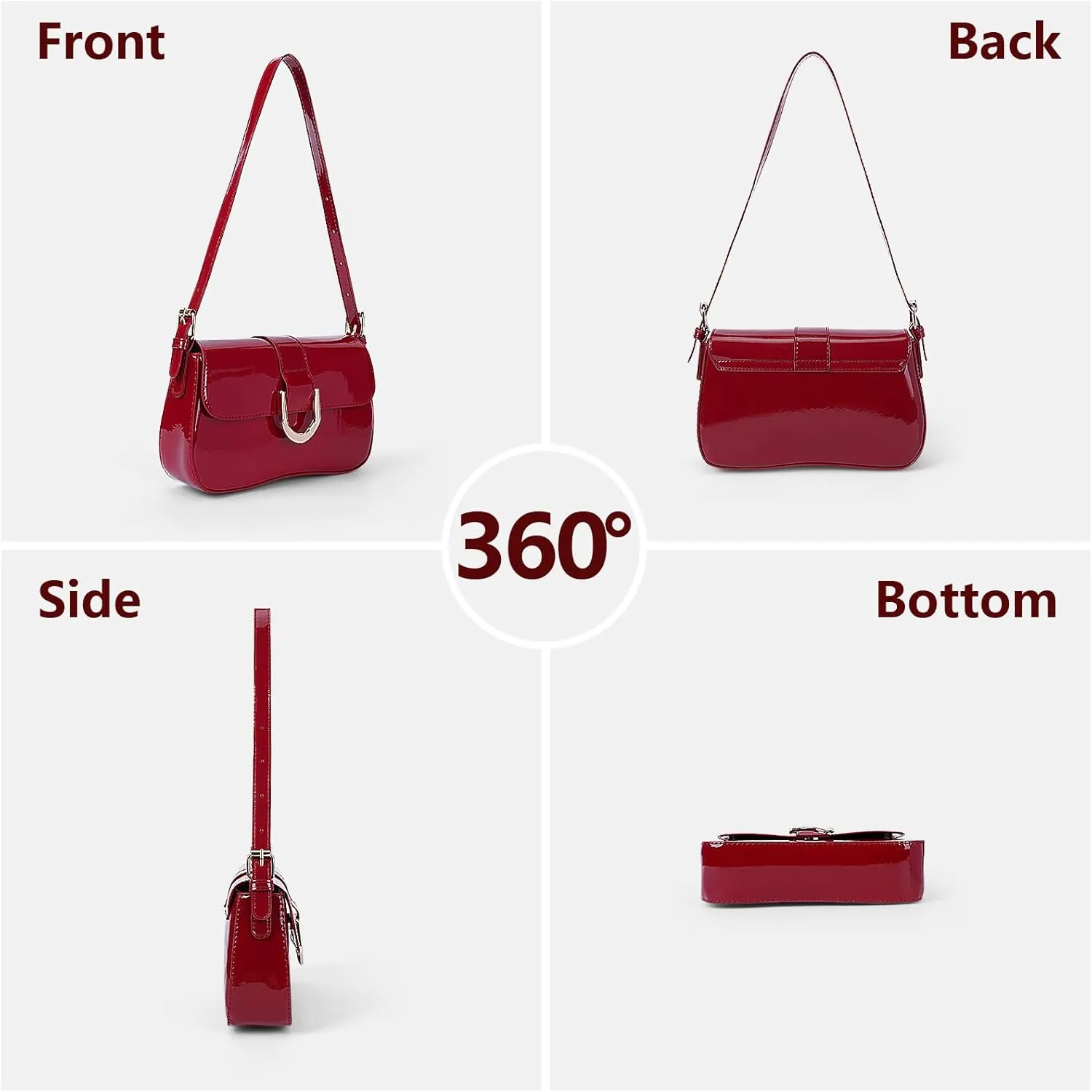 Small Shoulder Bag Y2K Purse for Women Crocodile Handbag Clutch Purse Classic Retro Crossbody Bag Satchel