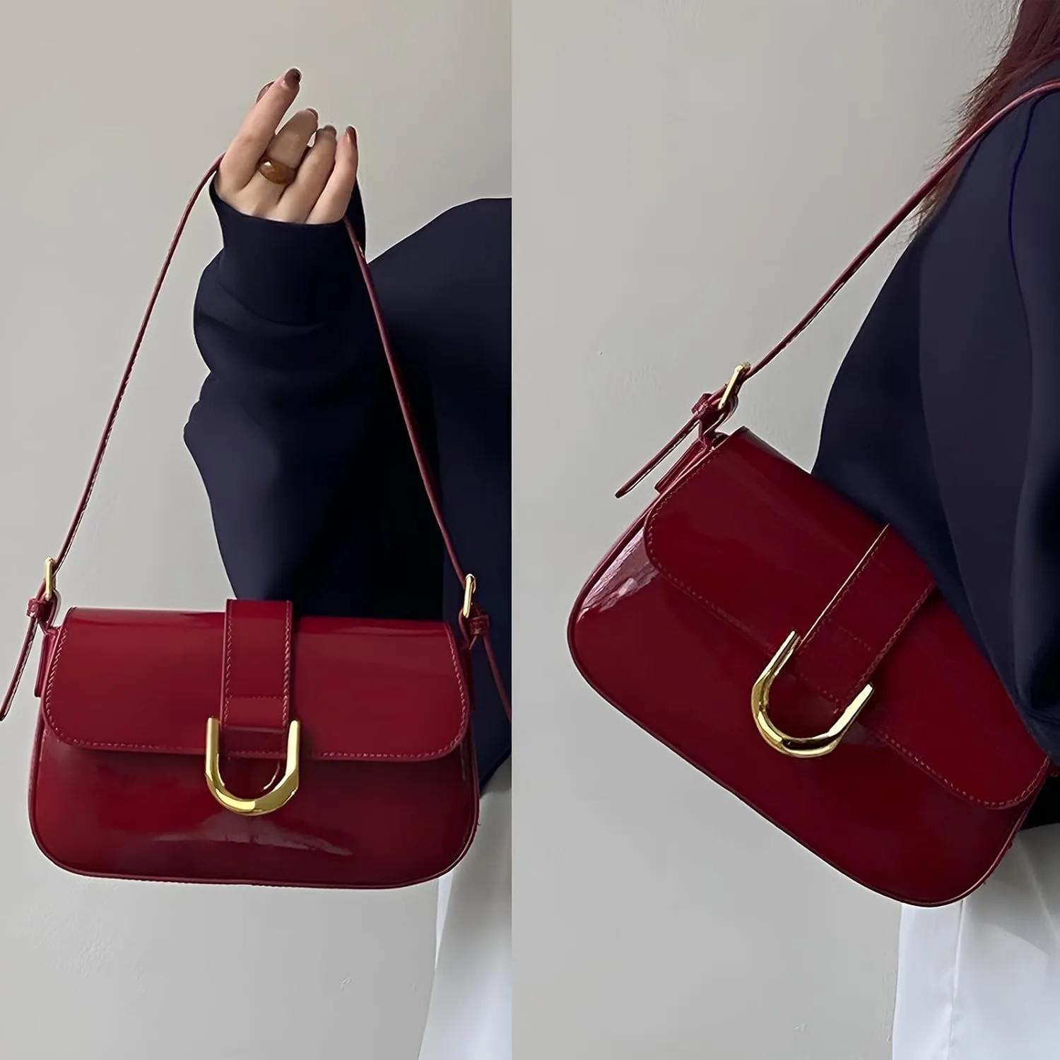 Small Shoulder Bag Y2K Purse for Women Trendy Crossbody Handbag Purse Classic Retro Satchel Bag