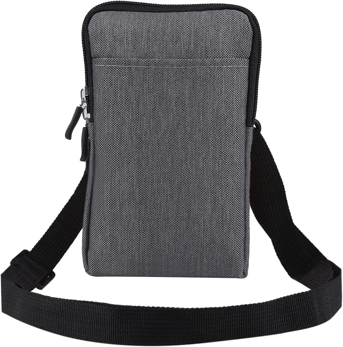 Small Shoulder Messenger Bag Men, Cell Phone Belt Bag Waterproof, Small Mobile Phone Crossbody Purse with Strap Sling Bag Wallet Smartphone Belt Pouch Handbag for Hiking Camping Sport Outdoor Travel
