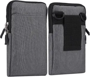 Small Shoulder Messenger Bag Men, Cell Phone Belt Bag Waterproof, Small Mobile Phone Crossbody Purse with Strap Sling Bag Wallet Smartphone Belt Pouch Handbag for Hiking Camping Sport Outdoor Travel