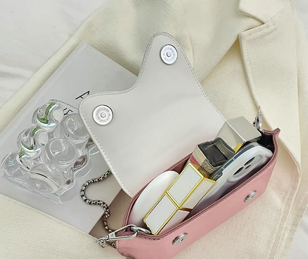 Small Silver Crossbody Satchel Y2K Evening Handbag for Women - Hobo Shoulder Tote Bag 2025