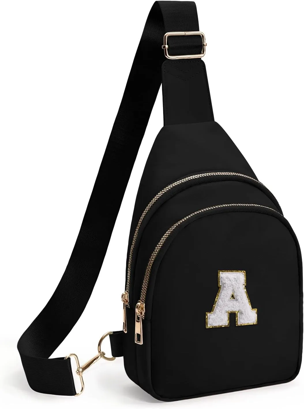 Small Sling Bag for Women,Initial Fanny Pack,Cute Travel Crossbody Bag,Personalized Purse Belt Bags A