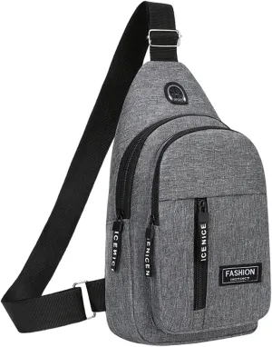 Small Sling Bag, Lightweight Crossbody Backpack for Men Women, Shoulder Chest Bags for Outdoor Sports Hiking Cycling