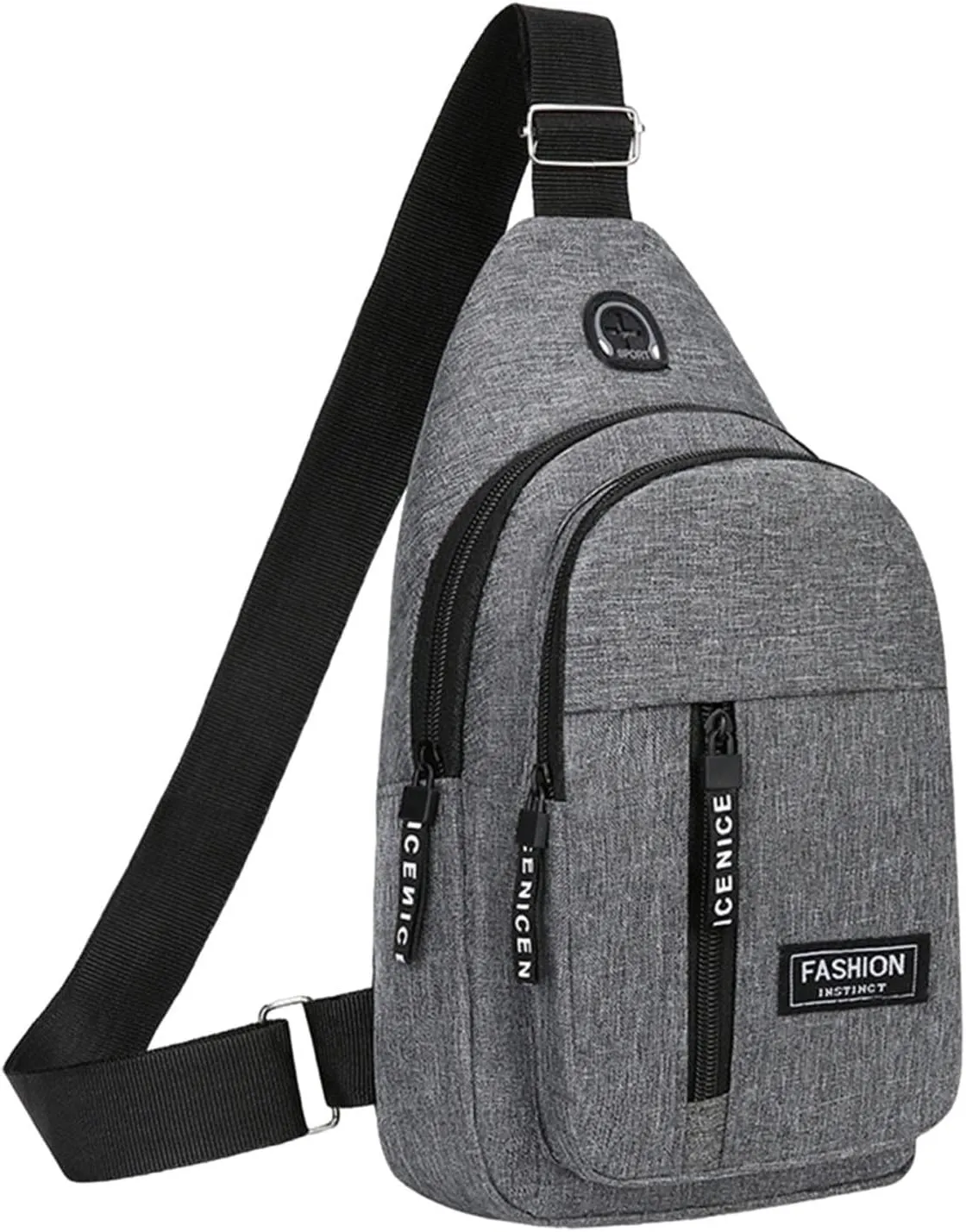 Small Sling Bag, Lightweight Crossbody Backpack for Men Women, Shoulder Chest Bags for Outdoor Sports Hiking Cycling