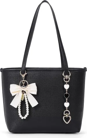 Small Tote Bag for Women Vegan Leather Hobo Bag Small City Tote Trendy Luxury Work Bag College Shoulder Bag