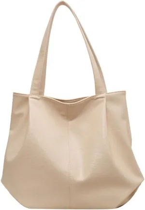 Soft Leather Hobo Bags for Women Vintage Slouchy Tote Bag Hobo Purses and Handbags Large Capacity Shoulder Bag