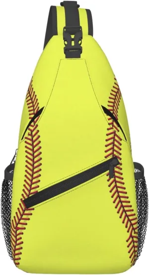 Softball Sling Backpack - Crossbody Shoulder Bag for Men & Women