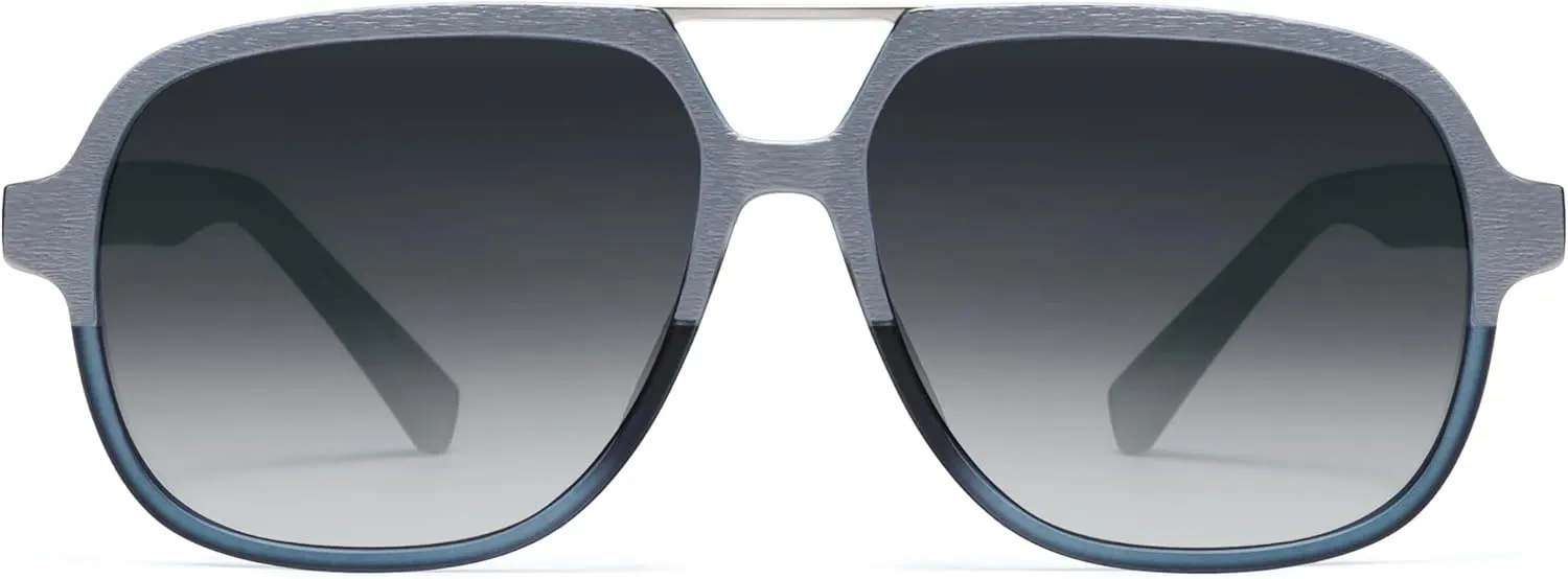 SOJOS Retro Aviator Sunglasses Womens Mens Vintage Double Bridge Sun Glasses 70s 80s 90s Shades SJ2399