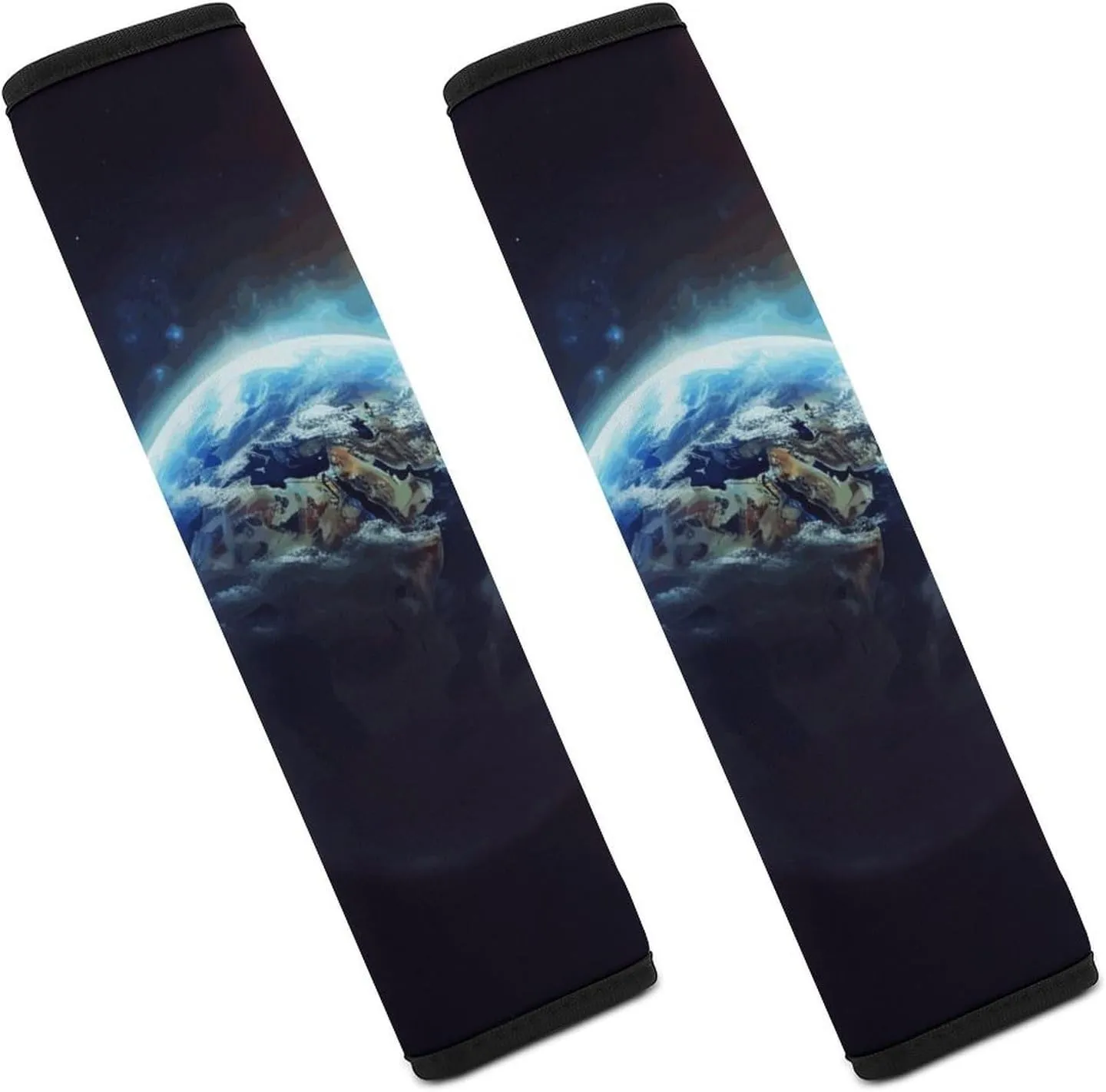 Space Planet Earth Auto Seat Belt Cover 2PCS Universal Car Seat Belt Shoulder Protector Pad, Protect Your Shoulders and Neck for Car Seat Belt, Shoulder Bag, Backpack
