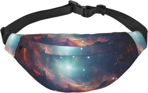 Space with Cluster Fanny Pack for Men Women Crossbody Bags Fashion Waist Bag Chest Bag Adjustable Belt Bag