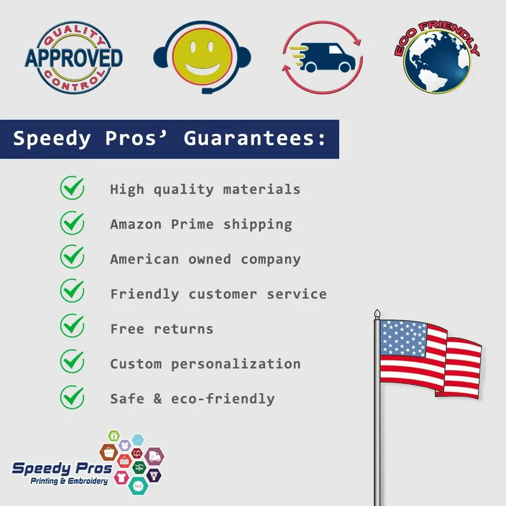 Speedy Pros Funny License Plate Frame Custom Personalized Text Zinc Cute Car Accessories License Plate Holder Black 2 Holes 1 Frame