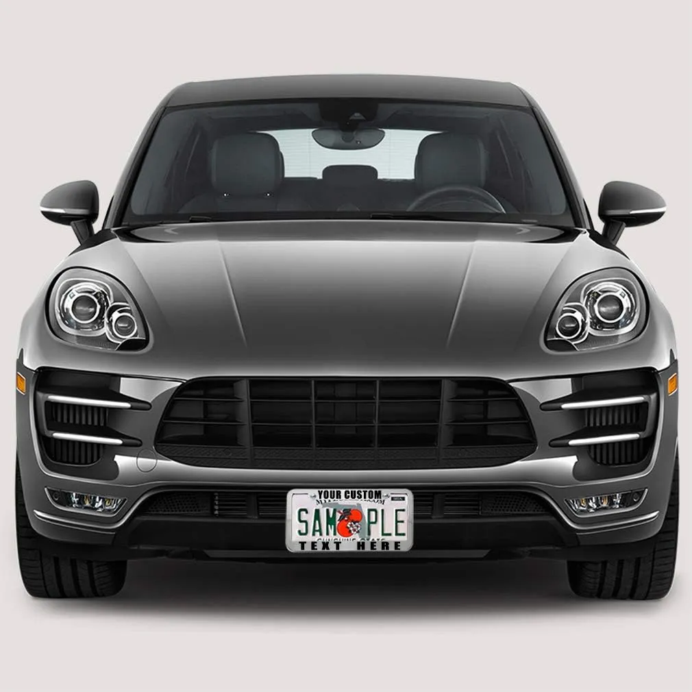 Speedy Pros Funny License Plate Frame Custom Personalized Text Zinc Cute Car Accessories License Plate Holder Black 2 Holes 1 Frame