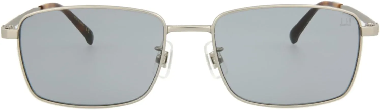 Square/Rectangle Sunglasses Silver Silver Grey Luxury Eyewear Made In Japan Metal Frame Designer Fashion for Everyday Luxury