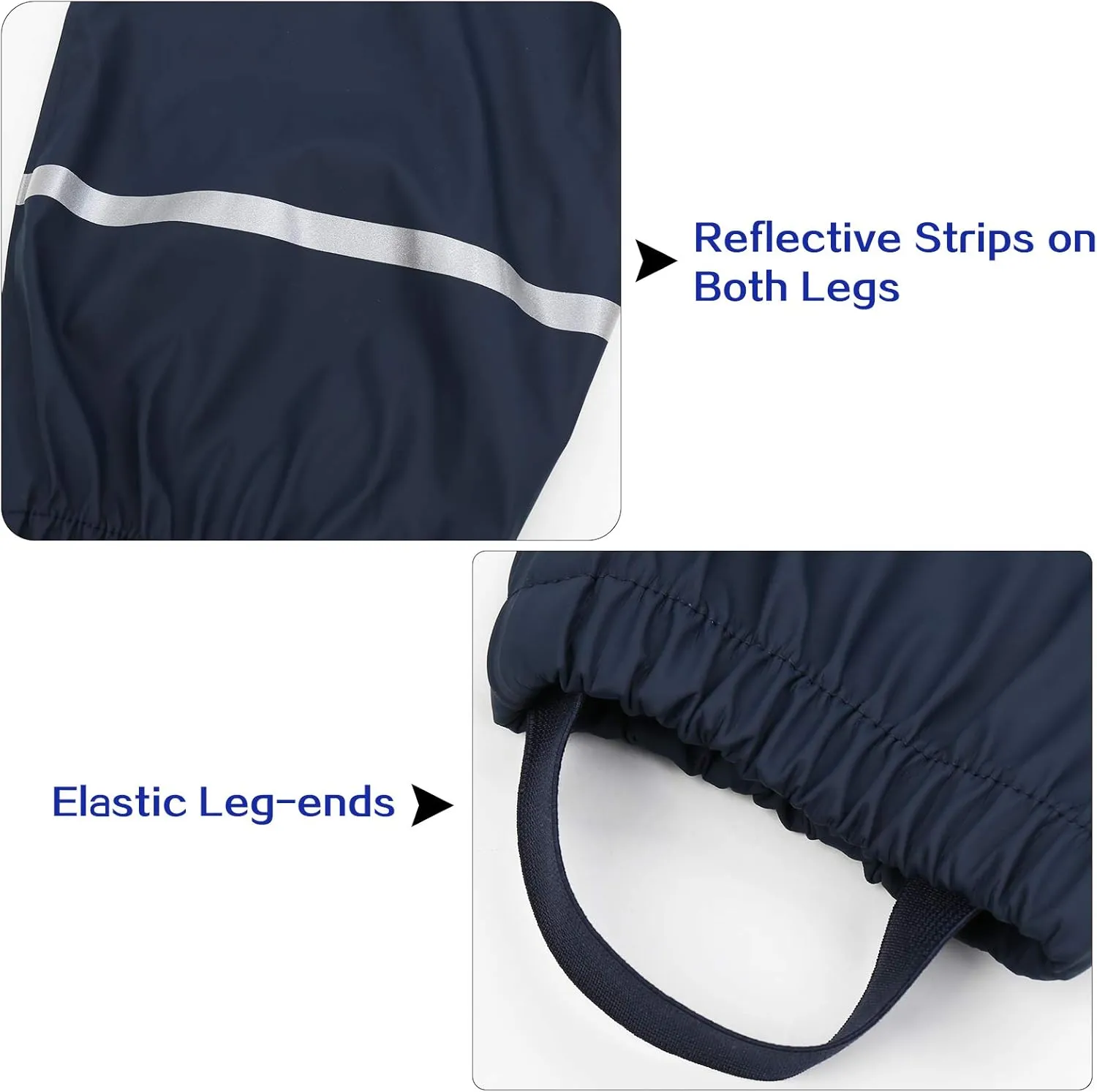 SSAWcasa Kids Rain Pants, Toddler Waterproof Boys Girls Pants, Mud Dirty Proof Rain Suspender Trousers Overalls