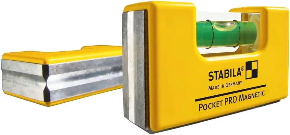 Stabila 11901 Magnetic Pocket Level PRO with Holster Yellow