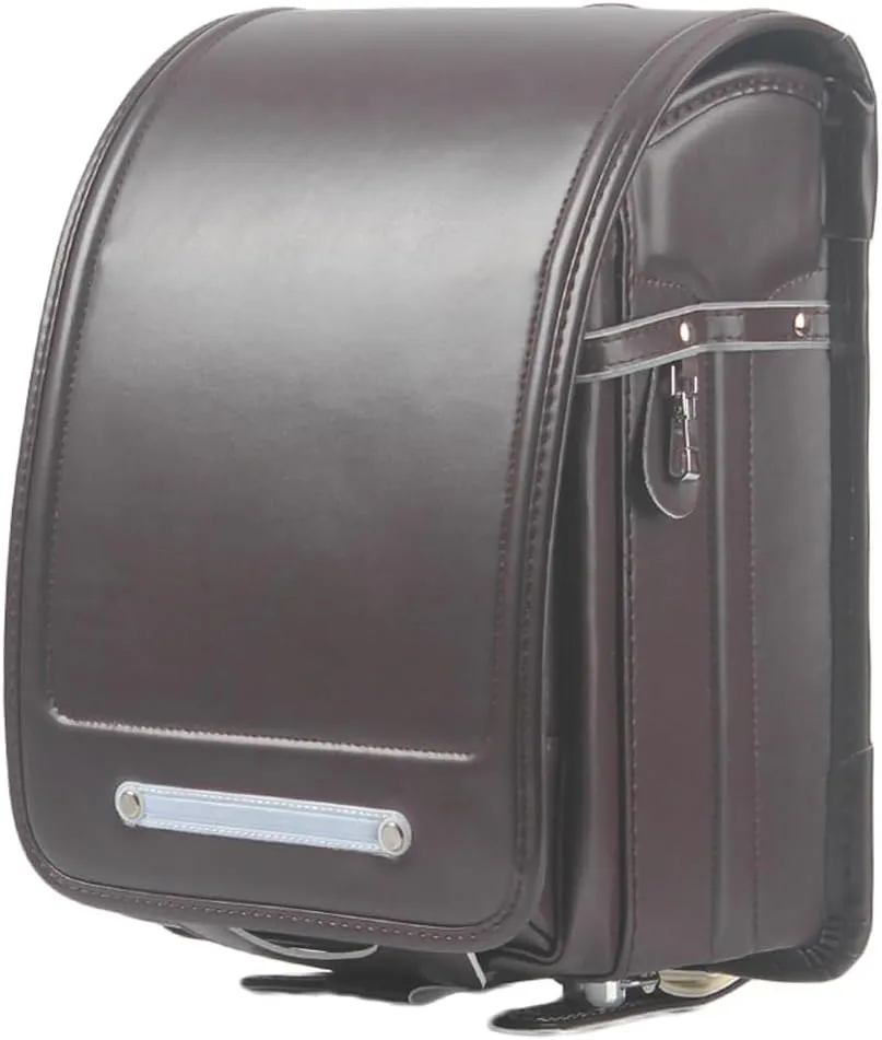 Star-Wind Ransel Randoseru automatic Japanese School bags for boys girls Senior PU leather light weight Rain Cover