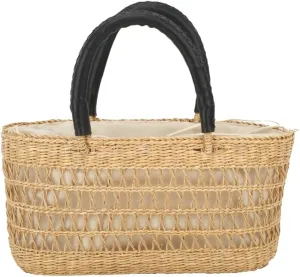 Straw Bags for Women Straw Purse Top Handle Bag Slouchy Beach Tote Basket Purse Versatile Woven Vacation Handbags for Summer