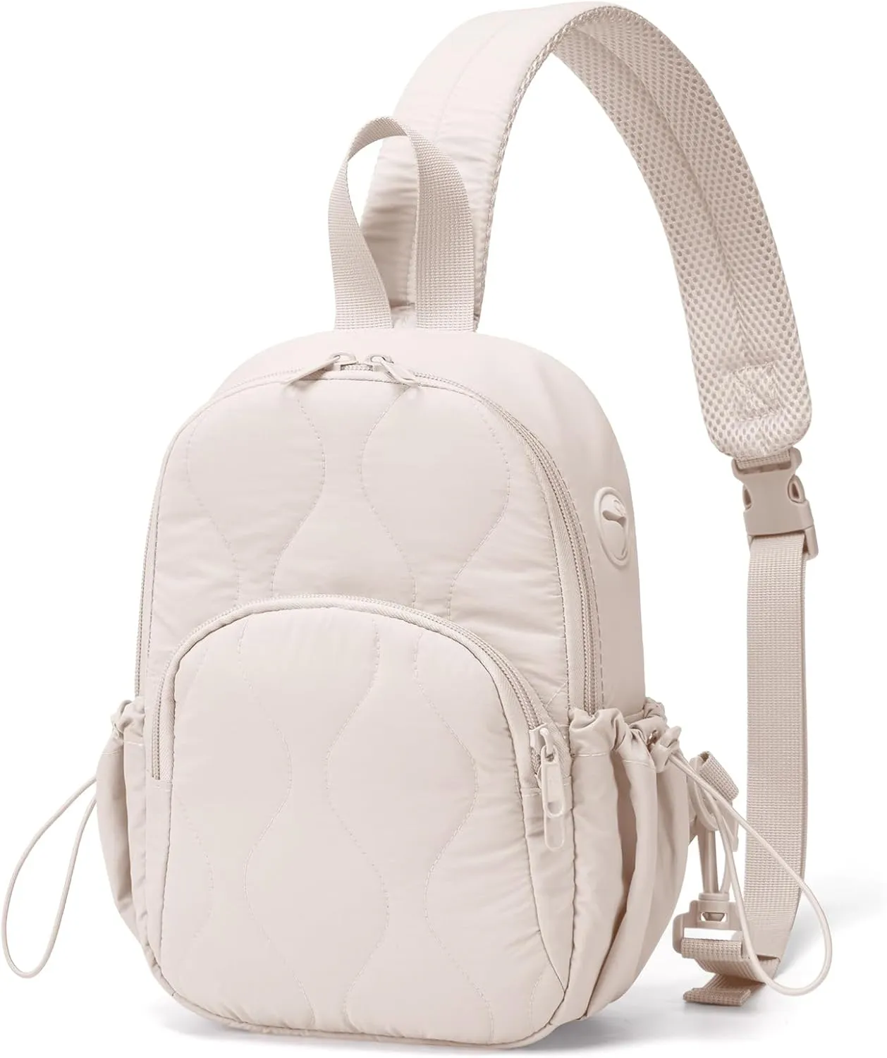 Stylish Sling Bag for Women – Versatile Crossbody Backpack with Adjustable Strap, Lightweight Shoulder Bag for Travel, Hiking & Sports(Beige-Small)