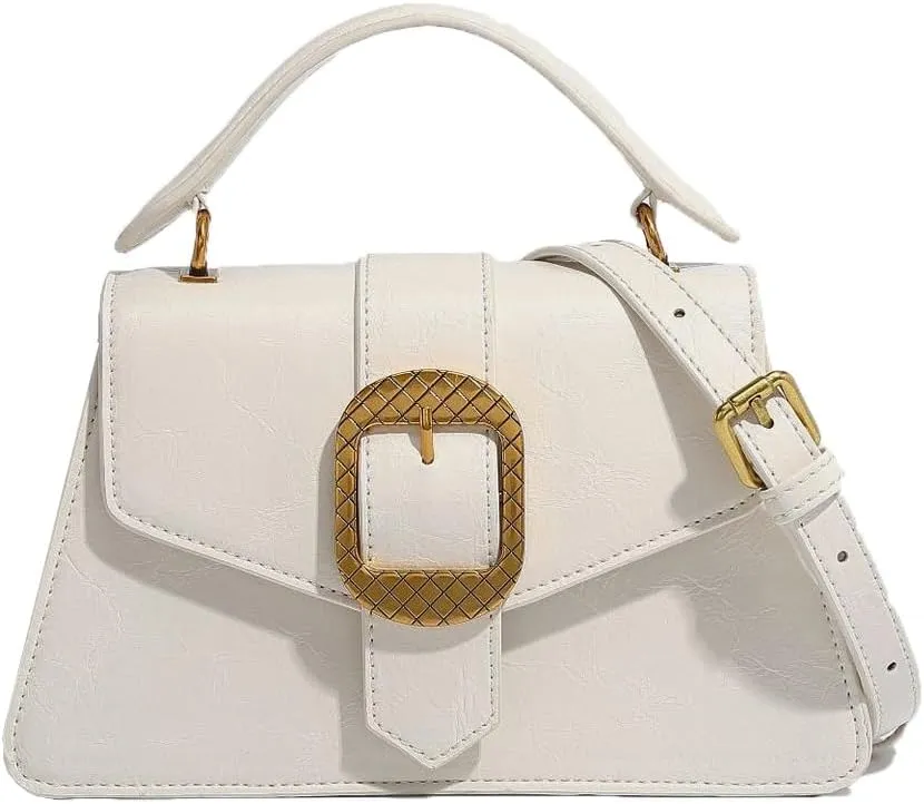 Stylish Soft Vegan Leather Top Handle Bag For Women, Mini Classic Satchel Purse, Small Women Office Bags
