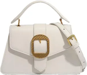 Stylish Soft Vegan Leather Top Handle Bag For Women, Mini Classic Satchel Purse, Small Women Office Bags