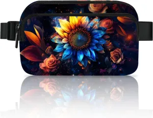 Sunflower Fanny Pack Fashion Belt Bag Lightweight Waist Pouch with Adjustable Strap Mini Crossbody Bags for Women Travel Sports Running