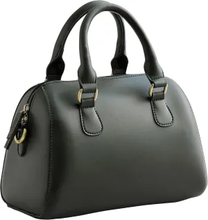 SUNLIGHT LEAVES Vegan Leather Boston Bag For Women Vintage Top Handle Satchel Retro Purse Classic Simple Shoulder Handbag