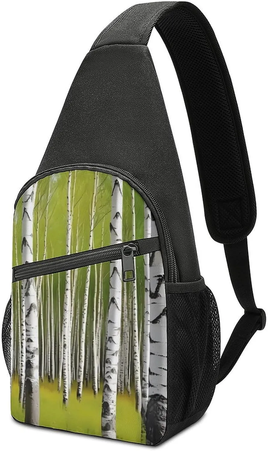 Sunshine in Late Summer Print Sling Bag Casual Chest Bag Daypack Unisex Crossbody Backpack for Travel Sports Outdoors