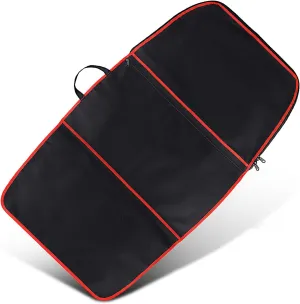 Surfboard Bag, Surfboard Cover Bodyboard Carry Bags, 48 * 26 inch Paddleboard Bag with Handle Carrying Strap, Double Zipper and Storage Pocket for Outdoor Travel (Red Strip