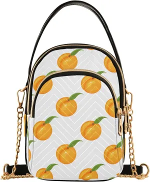 susiyo Exotic Peach Small Crossbody Bags Shoulder Bag for Women Multi Zipper Stylish Ladies Messenger Bags Phone Purse Handbag Wallet