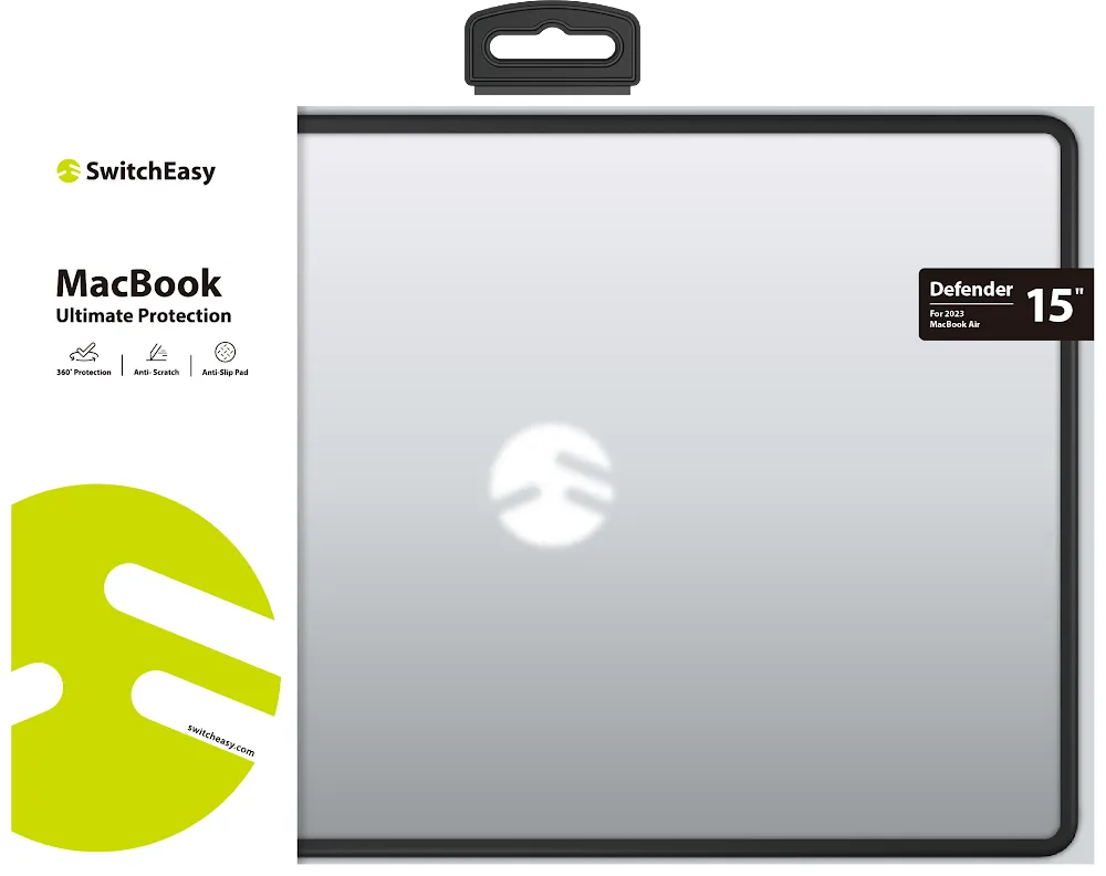 SwitchEasy Defender MacBook Protective Case for 2023 MacBook Air 15"